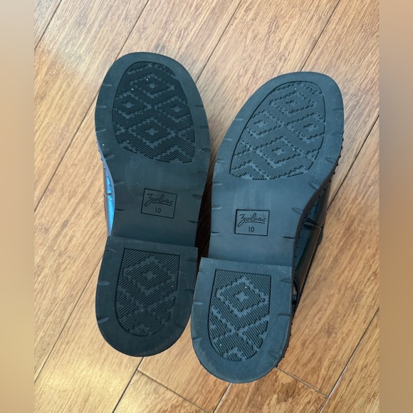 SOLD⚫️Zodiac Odette Slingback Platform Heeled Loafers Black Women’s Size 10M - Picture 10 of 12